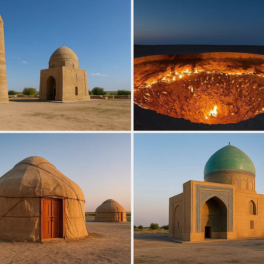 TURKMENISTAN IN 4 DAYS: WHERE FIRE MEETS HERITAGE